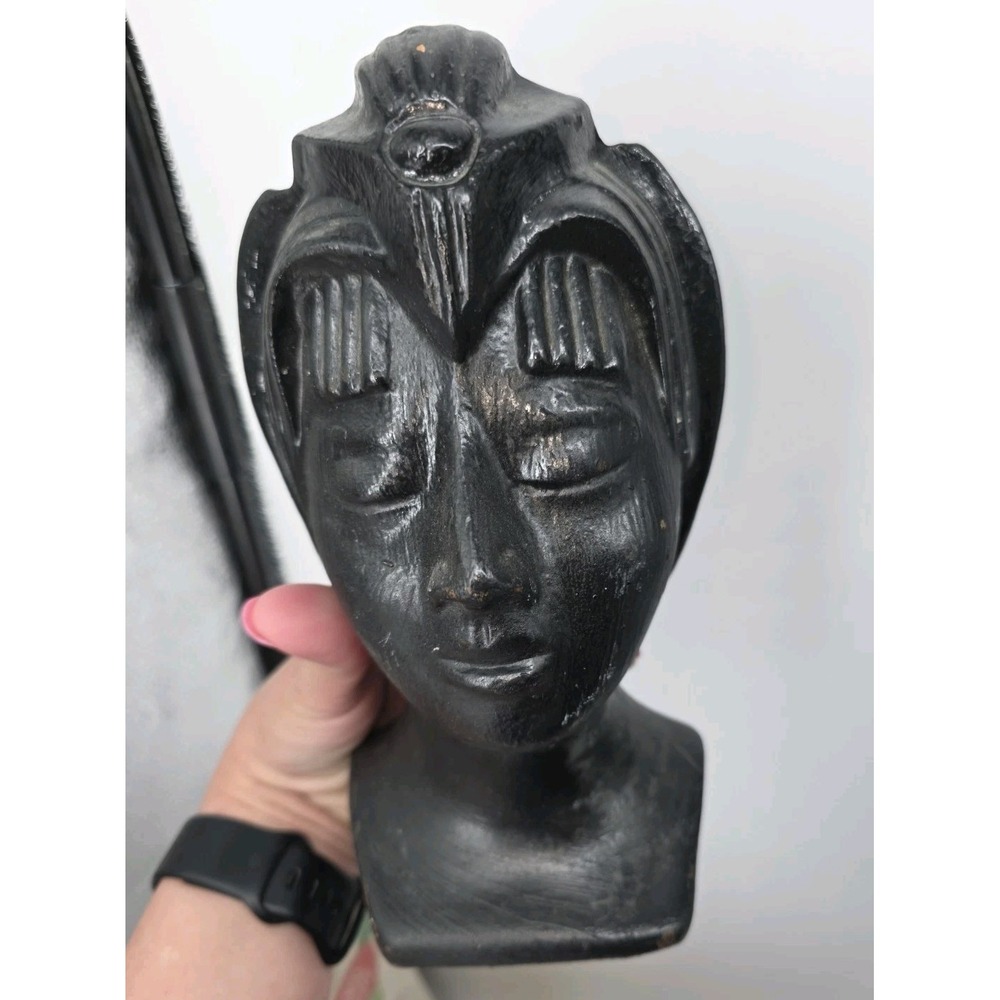 Aztec Woman African Southwestern Hand Painted Planter S8 Horton Ceramics Rare